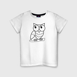Детская футболка Забавная сова