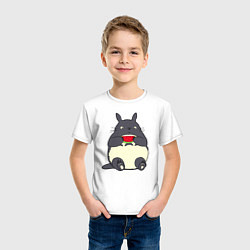 Футболка хлопковая детская Тоторо и арбуз, цвет: белый — фото 2