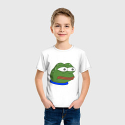 Футболка хлопковая детская Pepe MonkaS, цвет: белый — фото 2