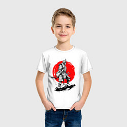 Футболка хлопковая детская САМУРАЙ, цвет: белый — фото 2