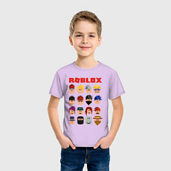 Футболка хлопковая детская ROBLOX, цвет: лаванда — фото 2