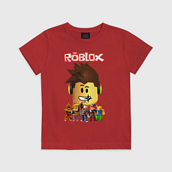 Футболка хлопковая детская ROBLOX, цвет: красный
