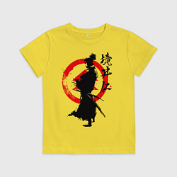 Футболка хлопковая детская Ghost of Tsushima, цвет: желтый