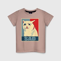 Детская футболка Sad Cat