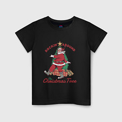 Детская футболка Rockin Santa