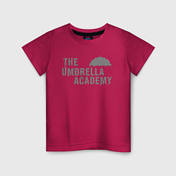 Футболка хлопковая детская Umbrella academy, цвет: маджента