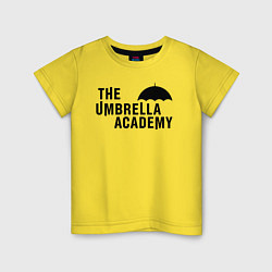 Футболка хлопковая детская Umbrella academy, цвет: желтый