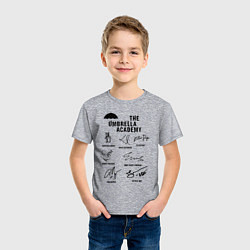 Футболка хлопковая детская АК АМБРЕЛЛА АВТОГРАФЫ АКТЁРОВ, цвет: меланж — фото 2