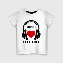 Детская футболка Electro Music is Love