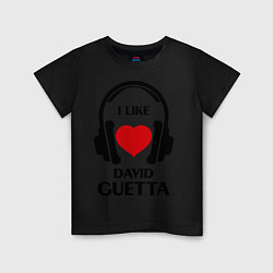 Детская футболка I like David Guetta