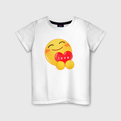 Детская футболка Смайлик с сердечком