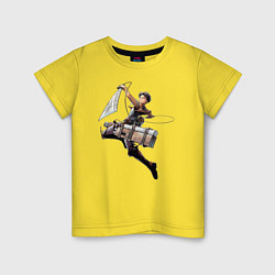 Детская футболка Леви Атака Титанов Арт 03