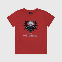 Футболка хлопковая детская The Witcher, цвет: красный