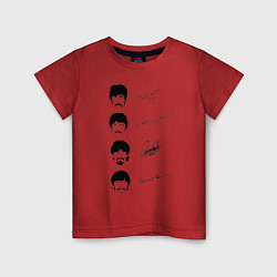 Детская футболка The Beatles автографы