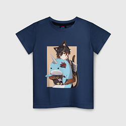 Детская футболка Милый Чжун Ли и Тарталья-кит