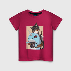 Детская футболка Милый Чжун Ли и Тарталья-кит
