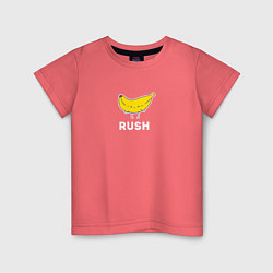 Футболка хлопковая детская RUSH BANANA, цвет: коралловый