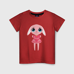 Детская футболка Зайчик с сердечком
