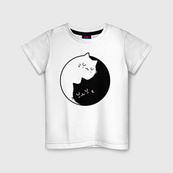 Детская футболка Yin and Yang cats