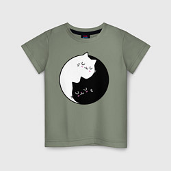 Детская футболка Yin and Yang cats