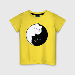 Детская футболка Yin and Yang cats