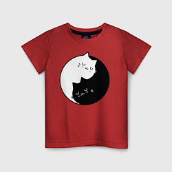 Детская футболка Yin and Yang cats