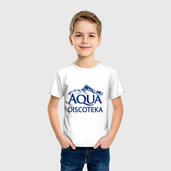 Футболка хлопковая детская AQUADISCOTEKA, цвет: белый — фото 2