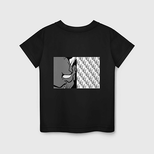 Детская футболка DEMON BLACKWHITE / Черный – фото 2