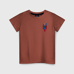 Детская футболка Superman 8 bit