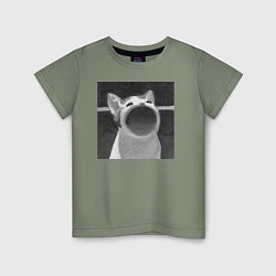Детская футболка ЧБ Pop Cat