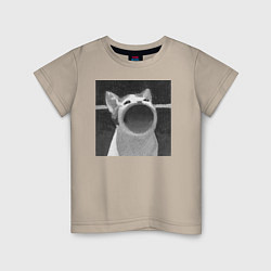 Детская футболка ЧБ Pop Cat
