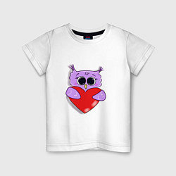 Детская футболка Совушка с сердечком