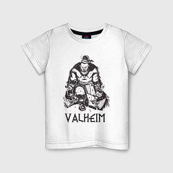 Детская футболка Valheim Викинг Берсерк