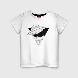 Детская футболка Треугольник с НЛО