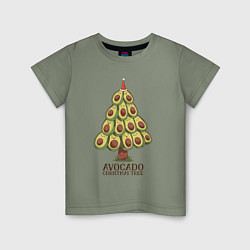 Детская футболка Avocado Christmas Tree