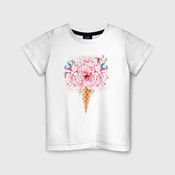 Детская футболка Flowers ice cream