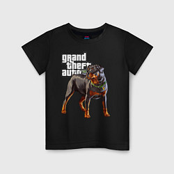 Детская футболка ЧОП - ротвейлер из GTA 5