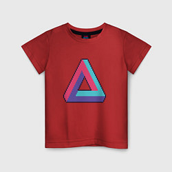 Детская футболка Retrowave Infinite Triangle