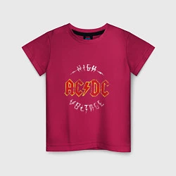 Детская футболка AC DC HIGH VOLTAGE