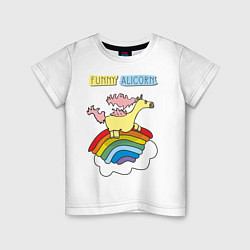 Детская футболка Забавный аликорн