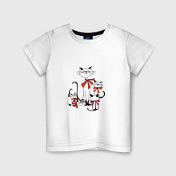 Детская футболка Кошки