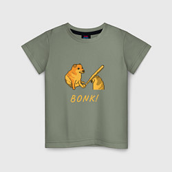 Детская футболка Doge Bonk go to horny jail