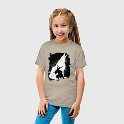 Футболка хлопковая детская DARK SOULS ТЁМНЫЕ ДУШИ, цвет: миндальный — фото 2