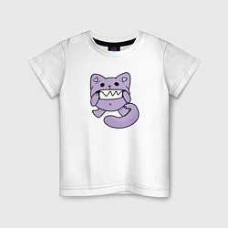 Детская футболка Кот зубастик