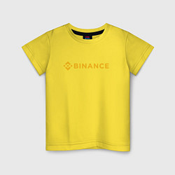 Детская футболка BINANCE БИНАНС БИРЖА СПИНА