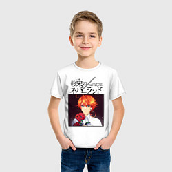 Футболка хлопковая детская The Promised Neverland Emma Z, цвет: белый — фото 2