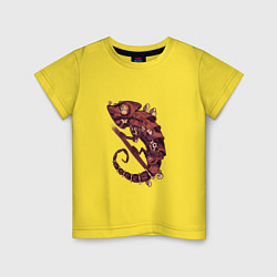 Детская футболка Steampunk хамелеон