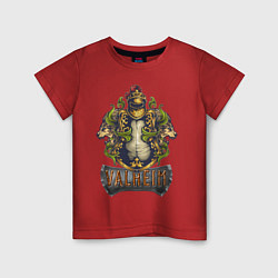 Детская футболка Valheim рыцарь и львы