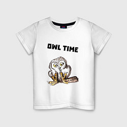 Детская футболка Owl time