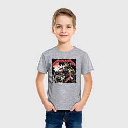 Футболка хлопковая детская METALLICA HARD ROCK, цвет: меланж — фото 2